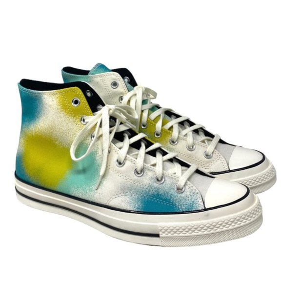 Converse Chuck 70 Shoes Canvas For Men Skate Sneaker Egret Teal High Top A03432C - Picture 2 of 8